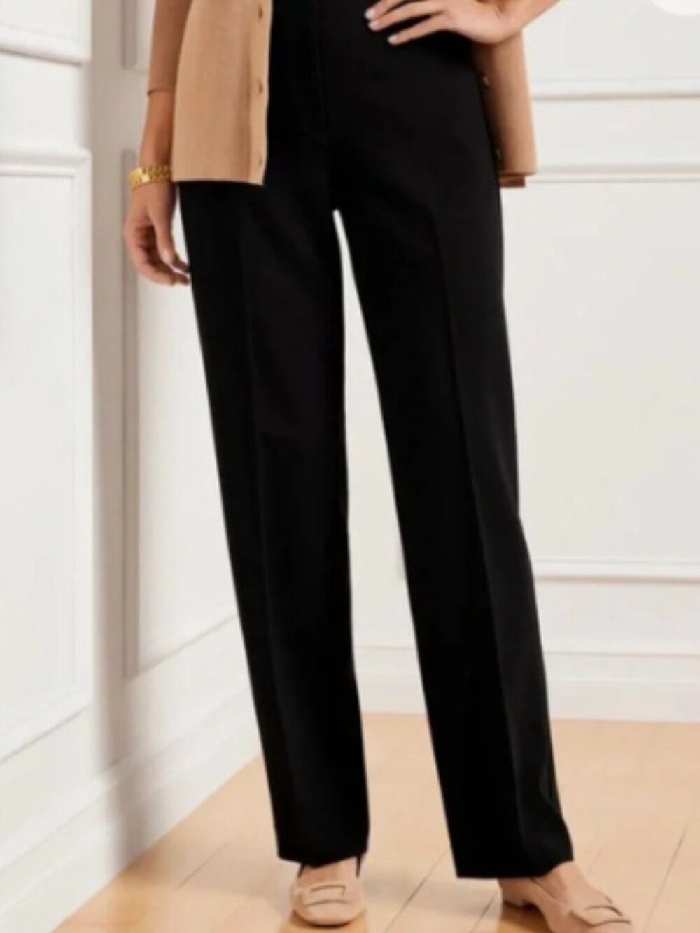 Talbots Southampton Tailored Stretch Straight Leg Pants - 20W